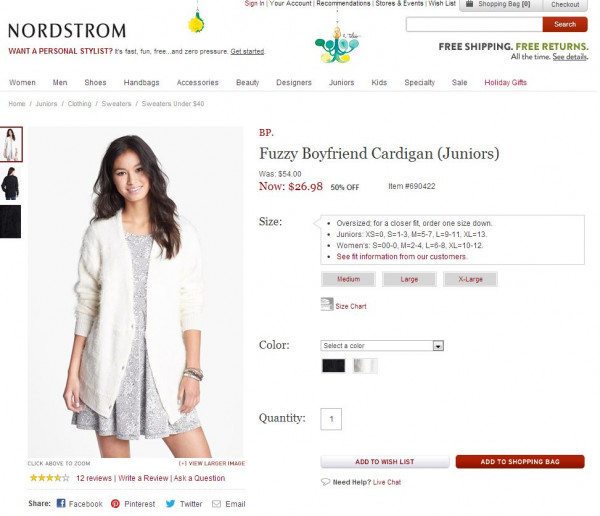 노스트롬 퍼지 남자친구 가디건2.JPG