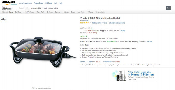 아마존 Presto 06852 16-inch Electric Skillet1.JPG