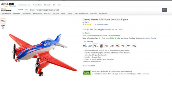 10. Disney Planes Bulldog Diecast Aircraft2.JPG