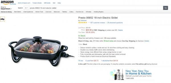 amazon] Presto 16 인치 전기 냄비2.JPG