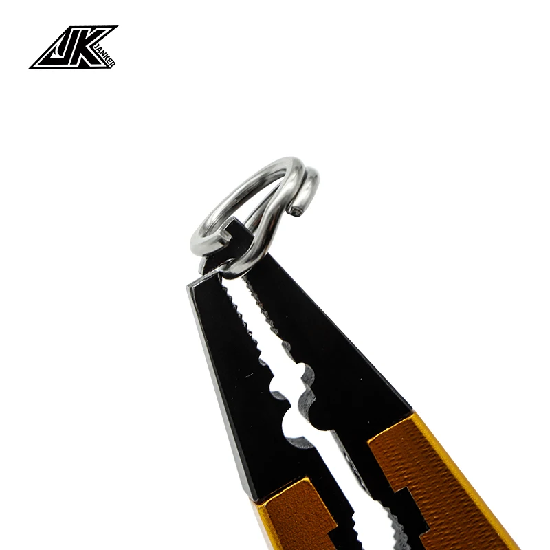 JK 헤비 듀티 낚시 후크 커넥터 보조 후크, 핫 낚시 스플릿 링, 바다 낚시 액세서리 태클, No.3-10/6-14mm, 1 팩