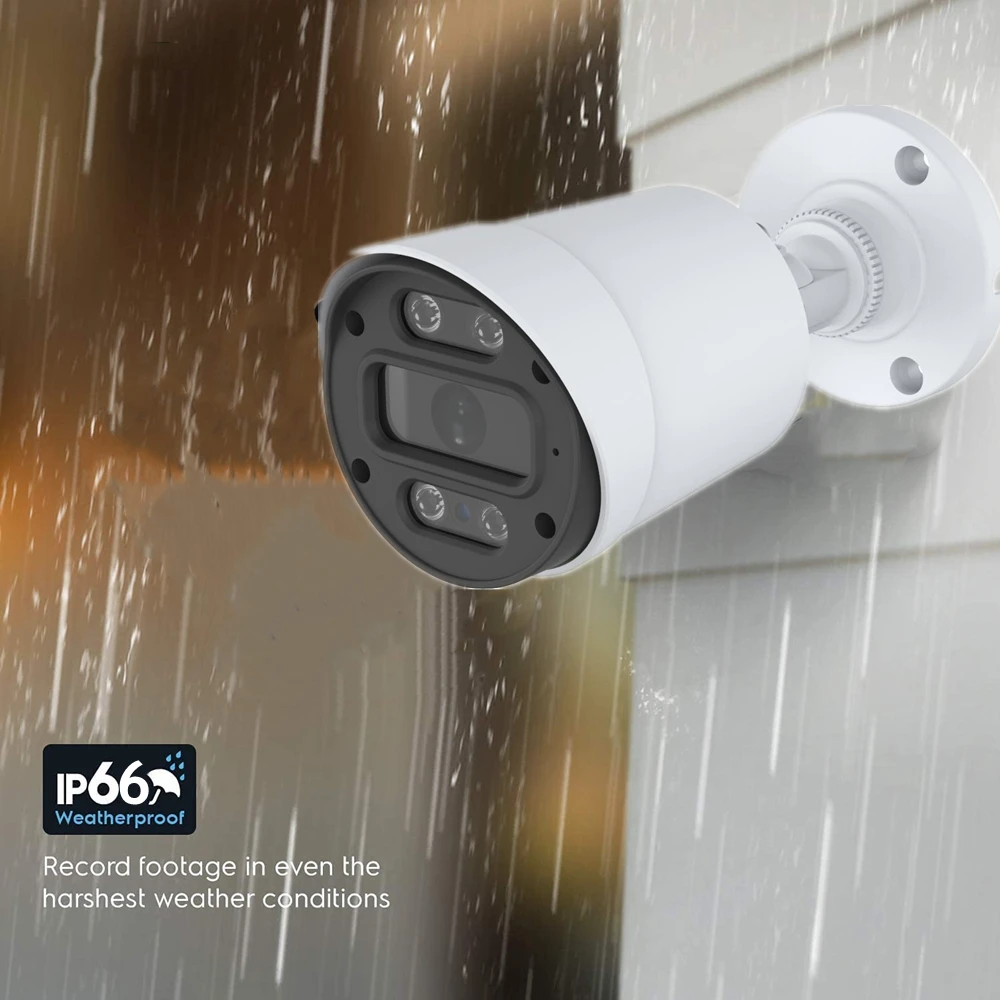 XM 8MP IP 카메라, 울트라 HD 오디오 H.265 POE AI 모션 5MP4MP 감지 방수 비디오 감시 총알 카메라 IR 야간 투시경