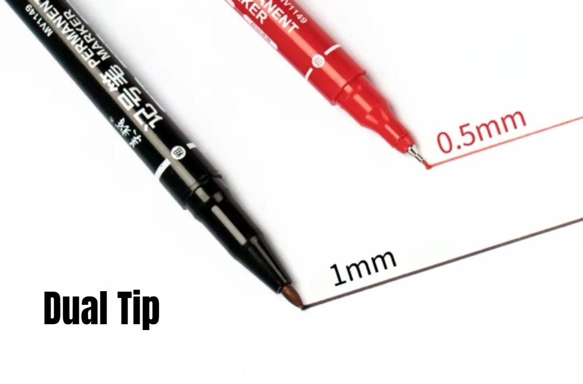 Gxin G-107 컬러 영구 마커, 12PCs 아트 펜, 듀얼 팁, 방수, 실용적인 펜, 산업 학교 및 가정용, 색상