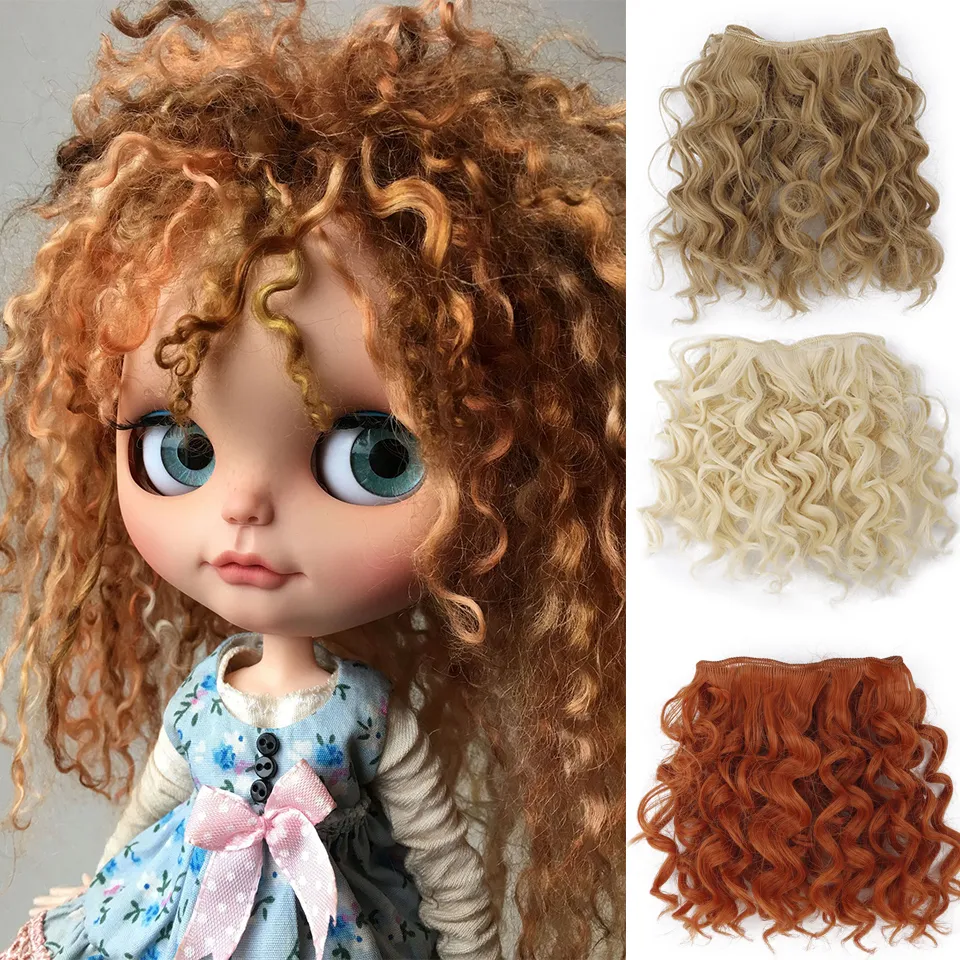 BJD 인형 가발 헤어 번들, 곱슬 머리 합성 내열성 가발, DIY 수제 가발 소재, 15cm * 100cm title=BJD 인형 가발 헤어 번들, 곱슬 머리 합성 내열성 가발, DIY 수제 가발 소재, 15cm * 100cm 