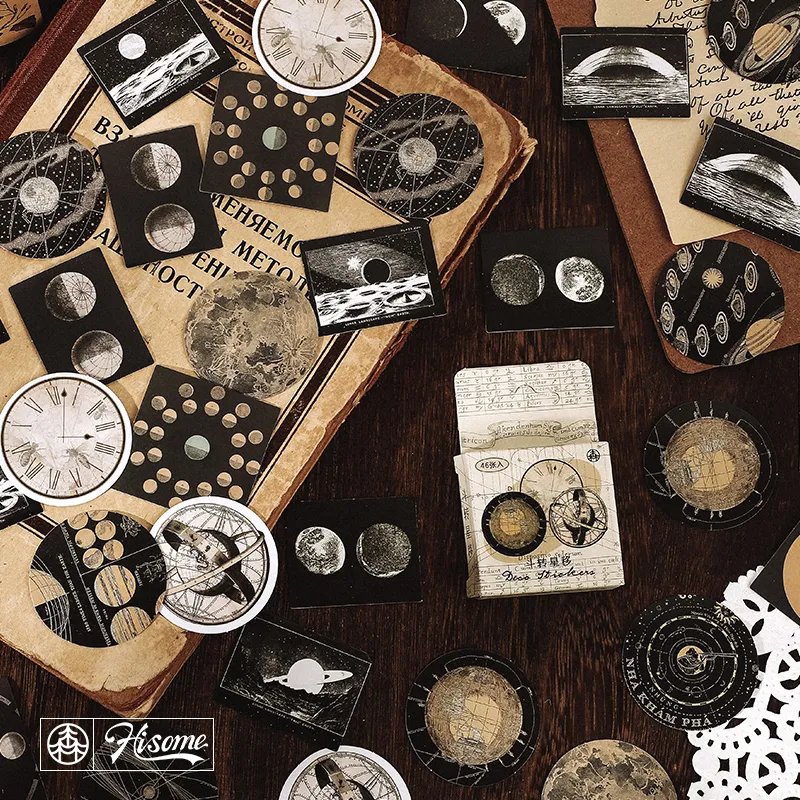 빈티지 스티커 라벨, 스크랩북 일기 저널 사진 앨범 데코 문구류 40-52 개/묶음 title=빈티지 스티커 라벨, 스크랩북 일기 저널 사진 앨범 데코 문구류 40-52 개/묶음 