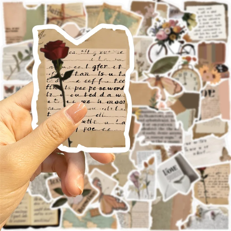 아동용 한국 문구류 장식 스크랩북, 복사 조각, PVC 스티커, 미적 학교 용품, 10 개, 30 개, 50 개