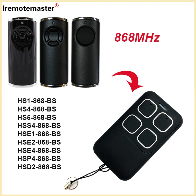 HORMANN BiSecur HSE1 HSE2 HSE4 868 BS 리모컨 복사기, HORMANN BS HS1 HS4 HS5, 868.3MHz 차고 명령 오프너 호환