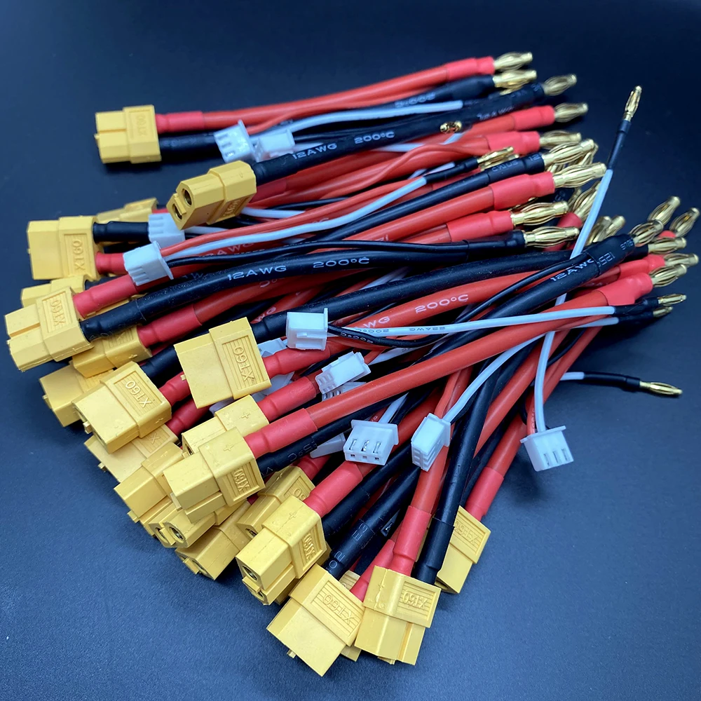 DXF Amass 바나나-암 T XT60 XT90 EC5 TRX 플러그 어댑터, LiPo 배터리용, JST-XH 밸런스 와이어 커넥터, RC 부품, 4mm, 5mm