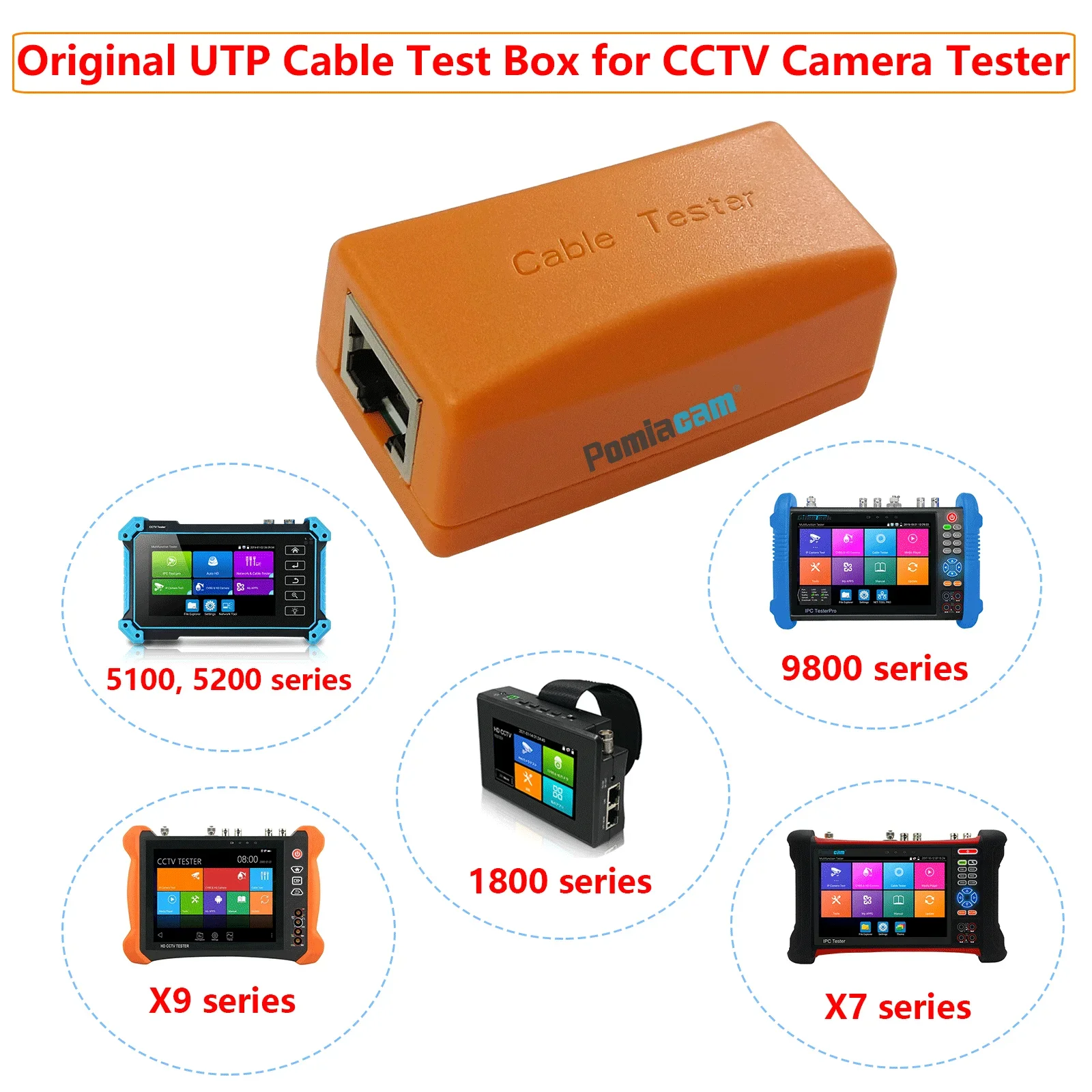 CCTV 카메라 테스터용 네트워크 케이블 테스트 박스, UTP 케이블 테스트 박스, RJ45 네트워크 케이블 커넥터 결함 지점 감지