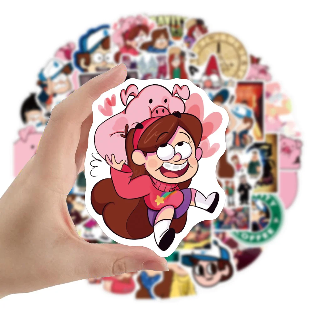 10/30/50PCS 만화 GravityFalls 낙서 스티커 절묘한 데칼 Ipai 일기 스케이트 보드 스티커 도매