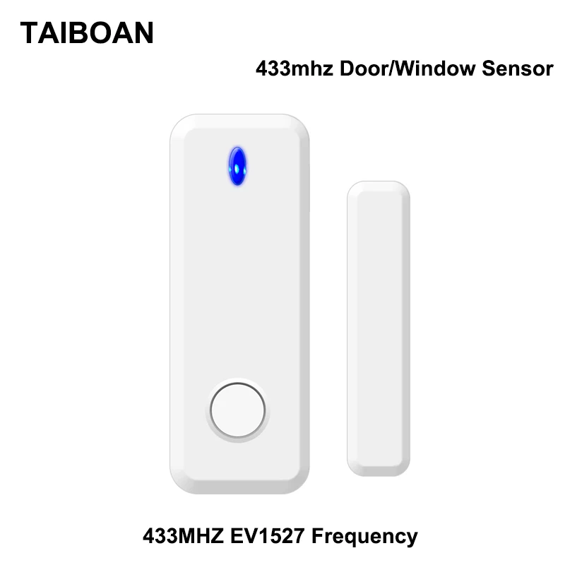 TAIBOAN 무선 문짝 경보 센서, 홈 보안 경보 호스트 및 패널용 창 개폐 감지기 액세서리, 433mhz title=TAIBOAN 무선 문짝 경보 센서, 홈 보안 경보 호스트 및 패널용 창 개폐 감지기 액세서리, 433mhz