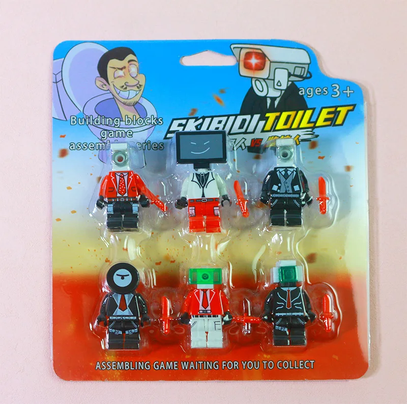 Skibidi 변기 빌딩 블록 장난감, 카메라맨, TV맨, Skibidi Dop Dop, Yes Yes Yes, Titans, 캠코데맨, 스피커 맨, 6 개/세트 title=Skibidi 변기 빌딩 블록 장난감, 카메라맨, TV맨, Skibidi Dop Dop, Yes Yes Yes, Titans, 캠코데맨, 스피커 맨, 6 개/세트