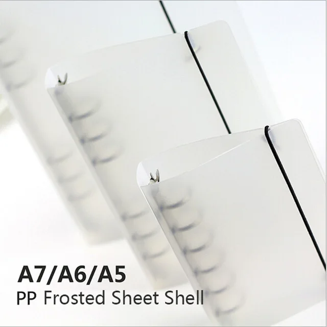 종이 리필 일정 플래너, A5, A6, A7, 일기, 주간, 45 바인더 시트, 6 홀 봉투, 지퍼 파우치, 사무실 학교 문구