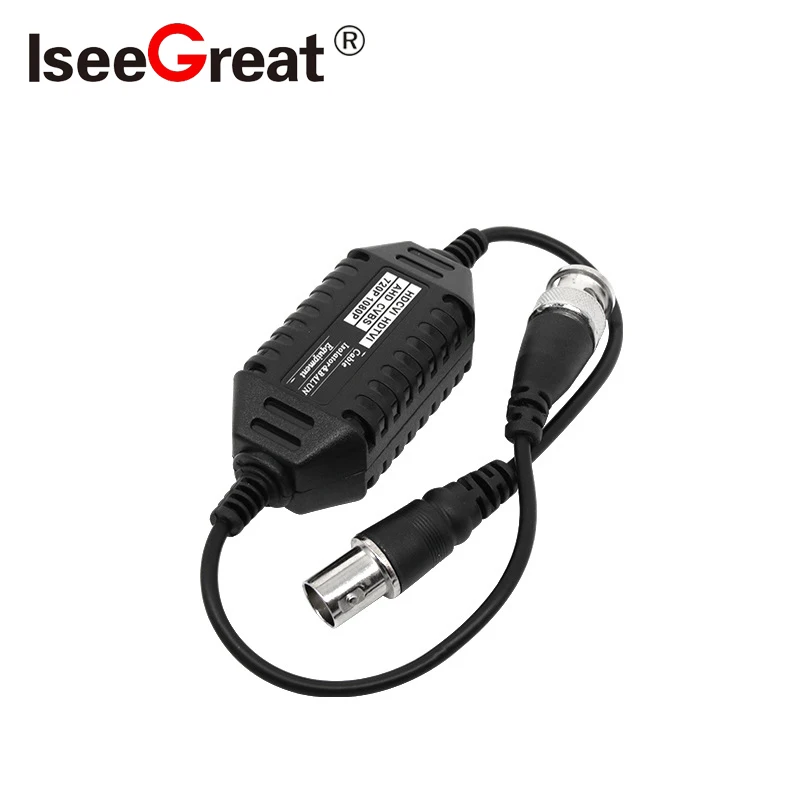 그라운드 루프 아이솔레이터, 발룬 비디오, 방해 방지 장치, TVI, CVI, AHD, CVBS, BNC, 남녀공용 CCTV 액세서리