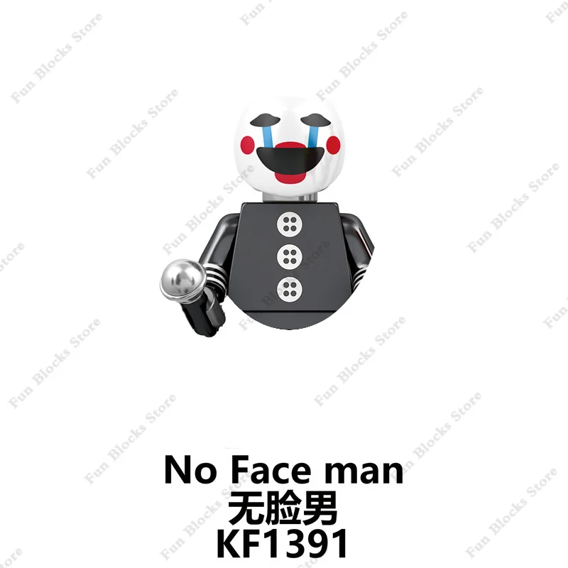 게임 클래식 영화 인형 FNAF Five Nightmare 치카 폭시 골든 보니 베어 액션 피규어 벽돌 빌딩 블록 장난감 선물