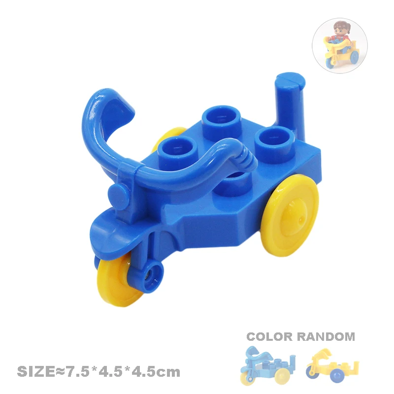 자동차 모델 어린이 조립 장난감, 대형 빌딩 블록, 도시 교통 부품, 차량 트레일러 섀시 보트 오토바이 호환 브릭