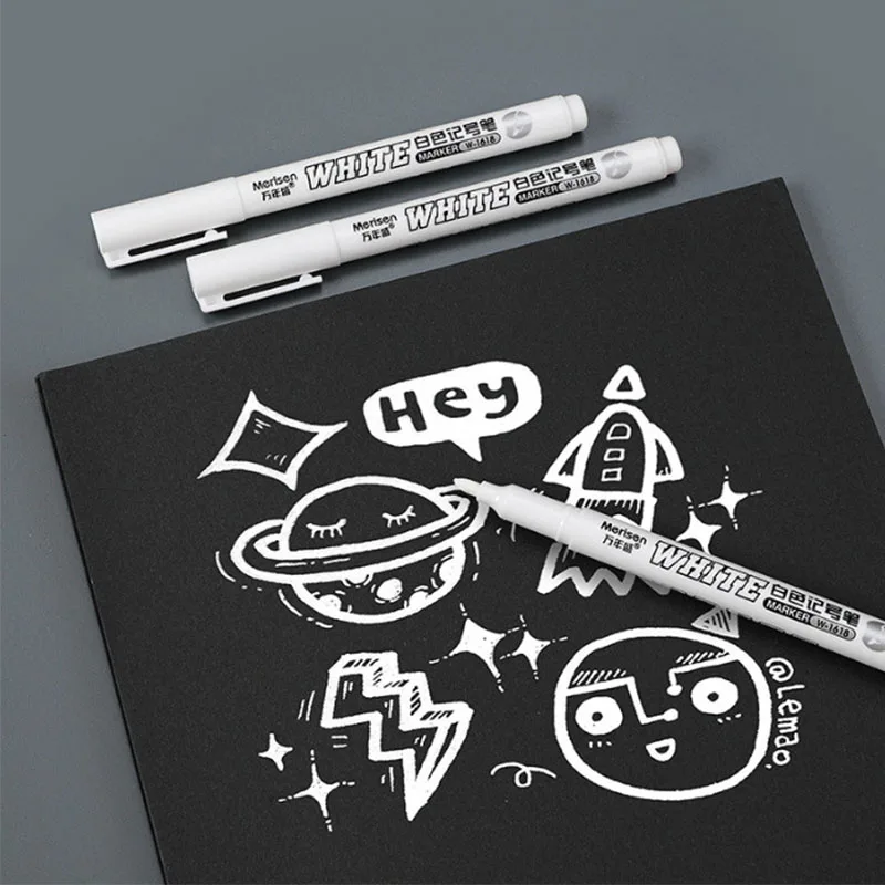 방수 금속 마커 영구 흰색 페인트 펜, 워싱 아트 페인팅 그래피티 펜, 원단 나무 가죽 마커, 1 개, 2 개, 3 개, 1mm, 신제품