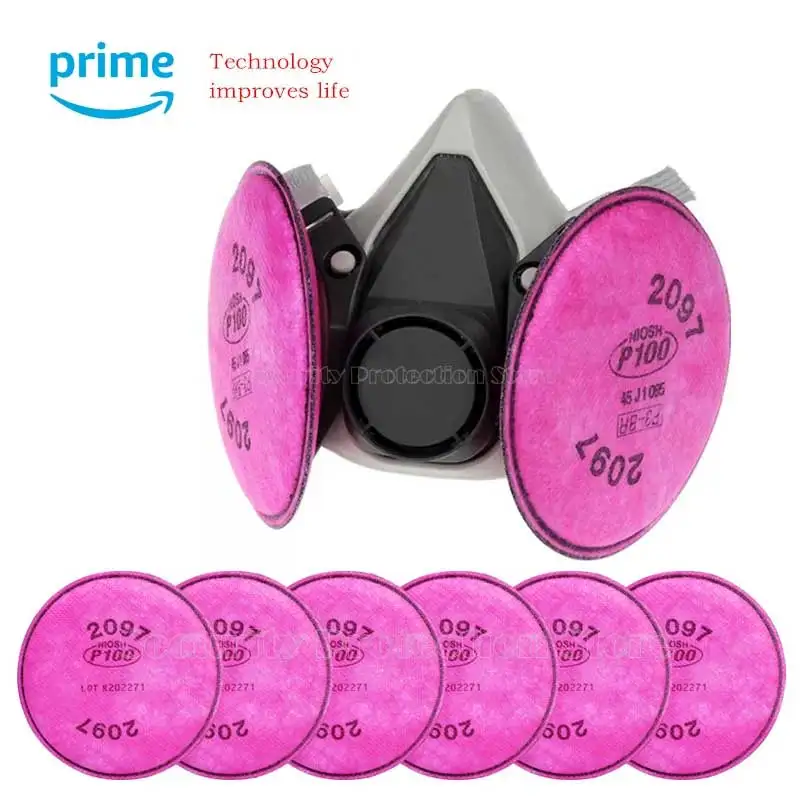 2097 먼지 호흡기 장착 6200, 먼지 연마 및 절단 섬유 용접, 연기 유기 가스 활성 탄소 안티 바이러스 마스크, 3m title=2097 먼지 호흡기 장착 6200, 먼지 연마 및 절단 섬유 용접, 연기 유기 가스 활성 탄소 안티 바이러스 마스크, 3m