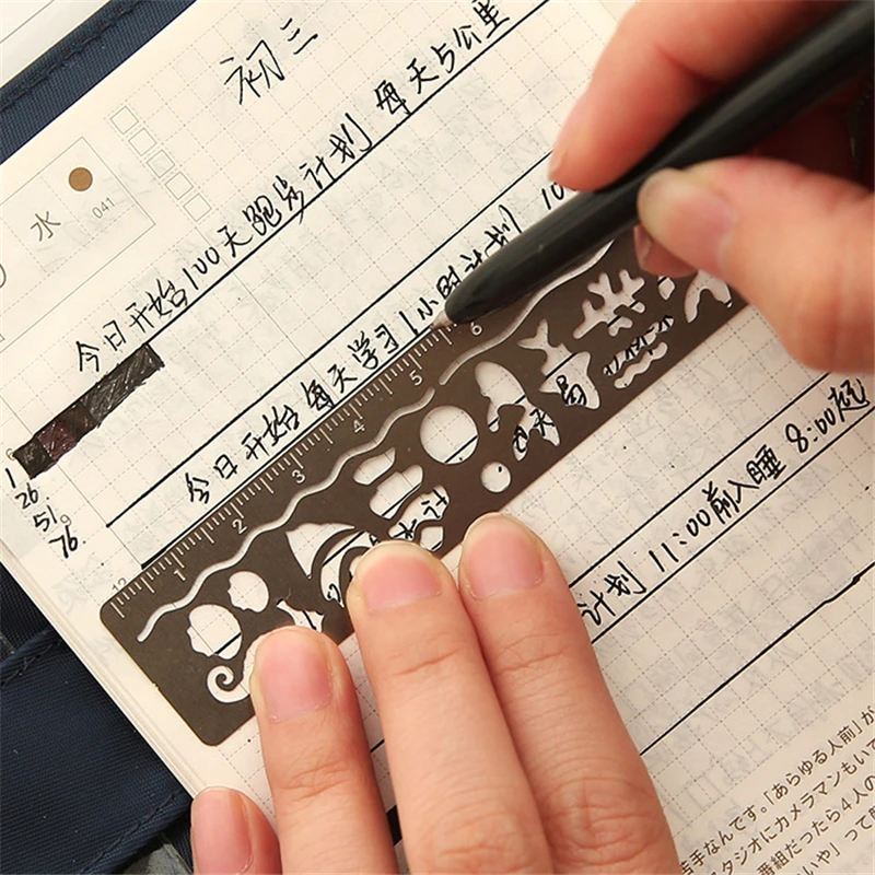 귀여운 귀여운 크리에이티브 말 새장, 할로우 메탈 북마크 눈금자, 어린이 학생 선물, 학용품, 4 개/로트