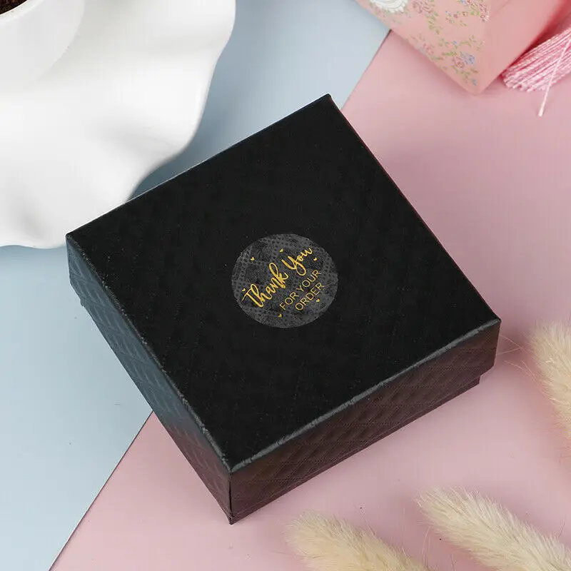 1 인치 투명 금박 스티커 50-500 개, 봉투 씰링 라벨 스티커 선물 패키지 안에 예쁜 물건