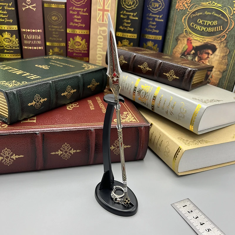 22센티미터 드라프닐 창 전신 규토스 게임 주변 금속 무기 모형 가정 장식 장식 공예품 1: 6 복고 설비 공중 투하 도매 인기 선물 새로 도착한 선물 무료 배달 가정 장식 공예품 열쇠고리 시리즈 1: 6 인형 설비 부품 남자 어린이 장난감 복고 복각 마이크로 축소 모형