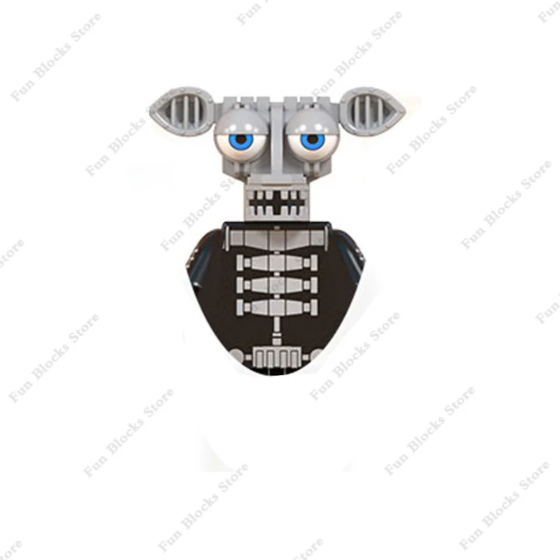 게임 클래식 영화 인형 FNAF Five Nightmare 치카 폭시 골든 보니 베어 액션 피규어 벽돌 빌딩 블록 장난감 선물
