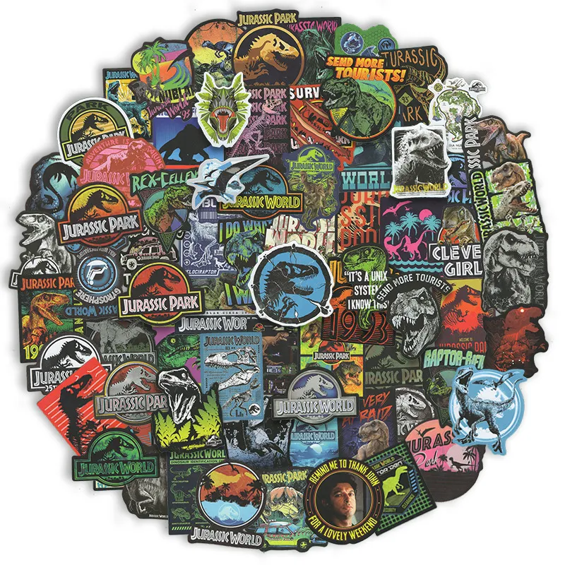 쥬라기 공원 공룡 동물 그래피티 스티커 가구용, DIY 의자 장난감, 자동차 트렁크, 컴퓨터, 오토바이, 팩 당 50 개, 75 개 title=쥬라기 공원 공룡 동물 그래피티 스티커 가구용, DIY 의자 장난감, 자동차 트렁크, 컴퓨터, 오토바이, 팩 당 50 개, 75 개 