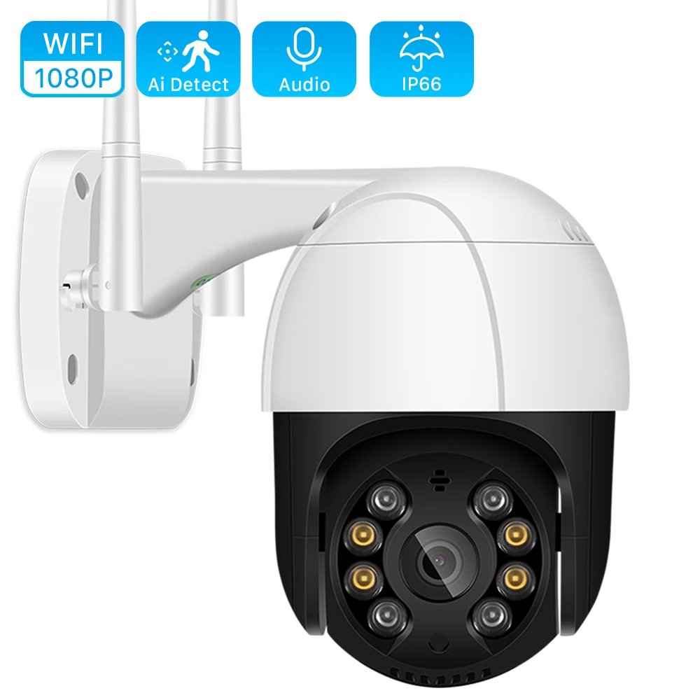 1080P PTZ Wifi IP 야외 카메라, 4 배 디지털 줌, AI 인간 감지 무선 카메라, H.265 P2P 오디오 2MP 3MP 보안 CCTV 카메라 title=1080P PTZ Wifi IP 야외 카메라, 4 배 디지털 줌, AI 인간 감지 무선 카메라, H.265 P2P 오디오 2MP 3MP 보안 CCTV 카메라 