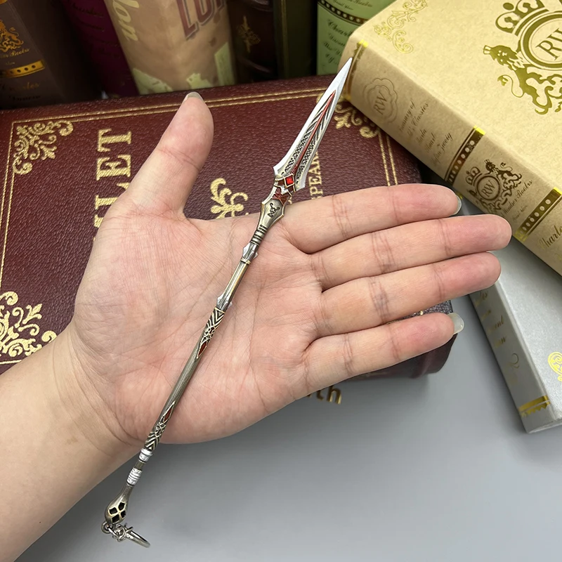 22센티미터 드라프닐 창 전신 규토스 게임 주변 금속 무기 모형 가정 장식 장식 공예품 1: 6 복고 설비 공중 투하 도매 인기 선물 새로 도착한 선물 무료 배달 가정 장식 공예품 열쇠고리 시리즈 1: 6 인형 설비 부품 남자 어린이 장난감 복고 복각 마이크로 축소 모형