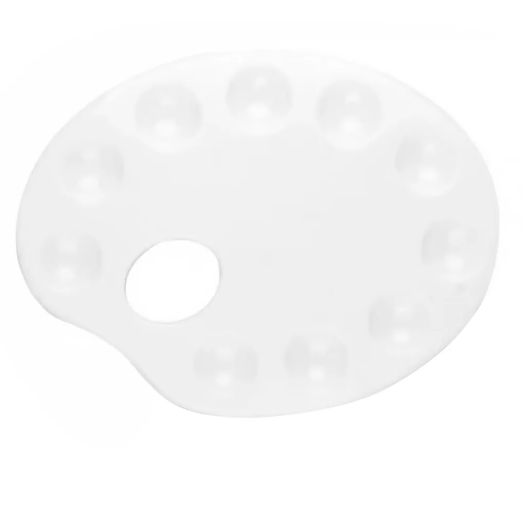 휴대용 컬러 혼합 트레이, 아티스트 팔레트, 아티스트 어린이 학생 미술 공예, 흰색 재고 있음, 10 Wells