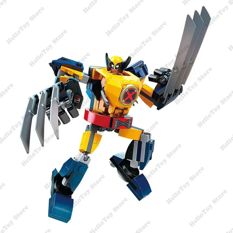 신제품 마블 어벤져스 컴뱃 기계 피규어 로봇 아머 빌딩 블록 키트, 벽돌, 클래식, 슈퍼 히어로, 영화 모델, 어린이 장난감, 남아 선물