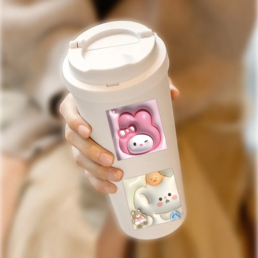 카와이 포챠코 쿠로미 스티커 10/30/63 개, 시나모롤 산리오 스티커 노트북 오토바이 문구 장식 데칼 장난감