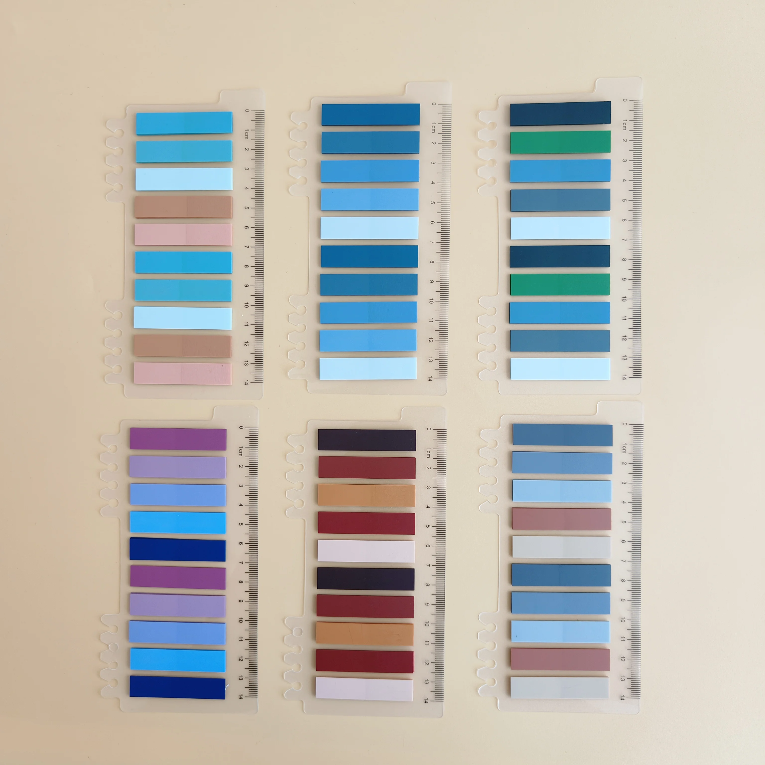 투명 스티커 노트, 자기 접착 북마커, 주석 읽기 책, 클리어 탭, 귀여운 문구, 세트 당 6 팩