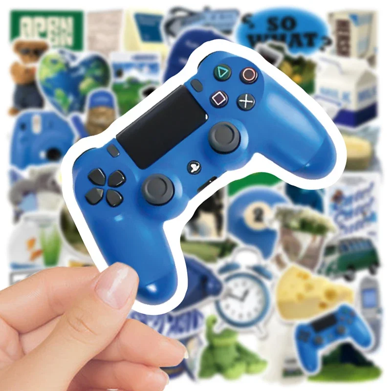 신선한 소 치즈 PVC 그래피티 스티커, 스티커 미적 색상 장식 스크랩북, DIY 어린이 전화 문구 공급, 10 개, 30 개, 50 개