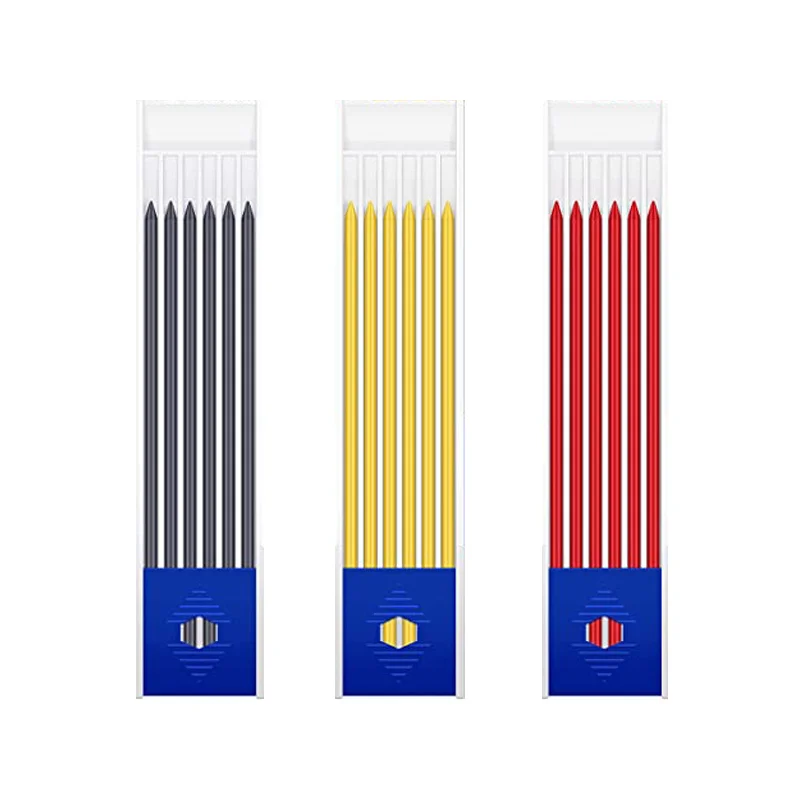 목수 연필 2.8mm 리필 긴 노즈 깊은 구멍 팁 용접 기계 마커, 목공 제도 용 샤프너 내장