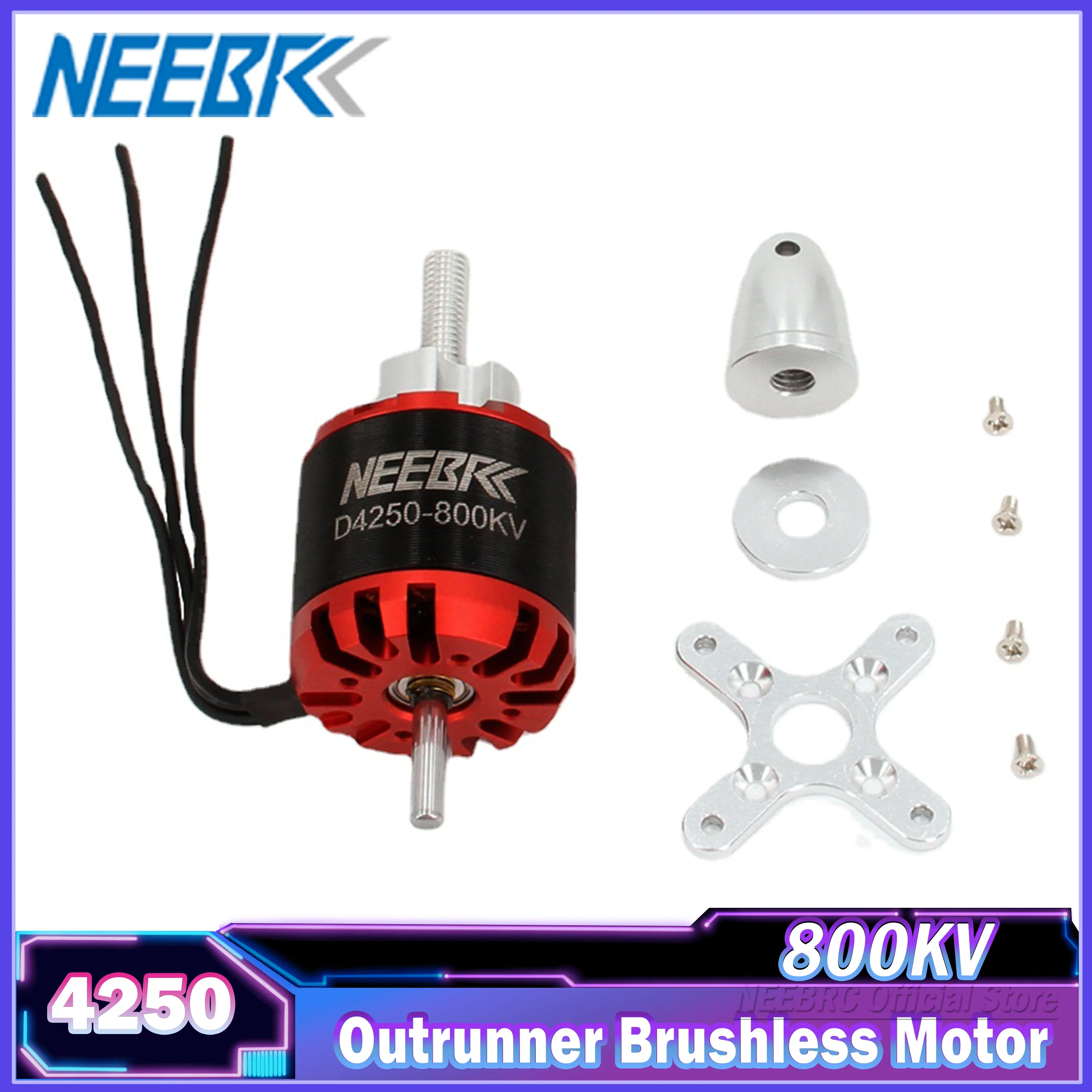 4250 800KV 브러시리스 모터 아웃 러너 3-7S, RC FPV 픽스 윙 드론 비행기 항공기 멀티콥터 ESC 액세서리 모델 부품 장난감 title=4250 800KV 브러시리스 모터 아웃 러너 3-7S, RC FPV 픽스 윙 드론 비행기 항공기 멀티콥터 ESC 액세서리 모델 부품 장난감 