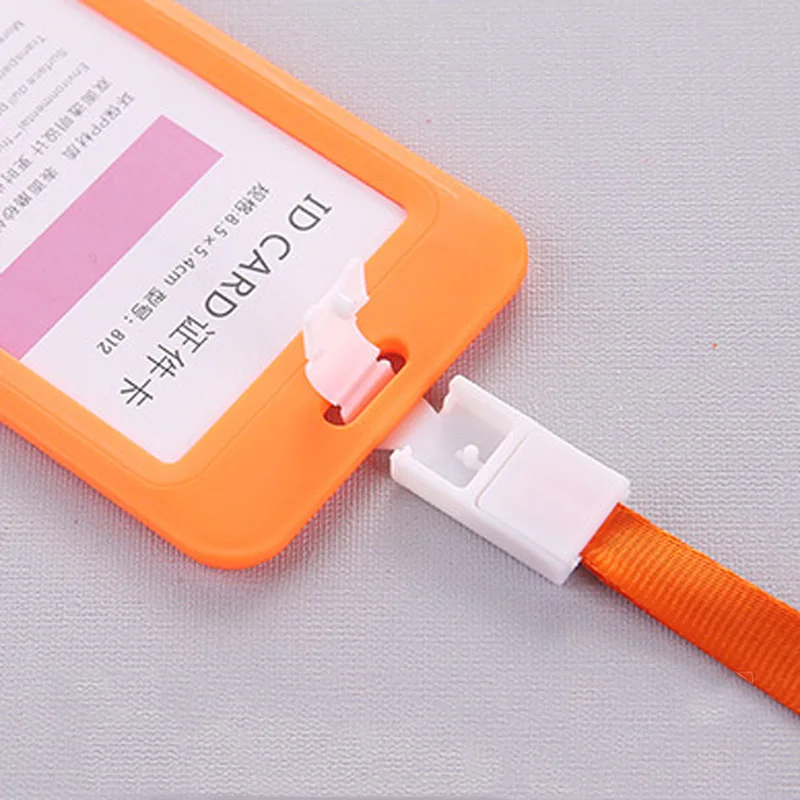 랜야드 카드 케이스 포함 작업 카드 홀더, 이름 ID 카드 커버, 작업 ID 배지, 1 개