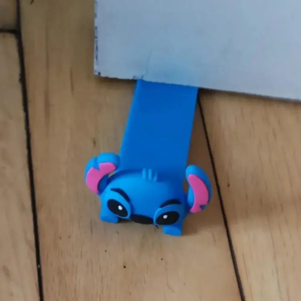 디즈니 스티치 문짝 스톱 안티 핀치 핸드 솔기 PVC 소프트 고무 만화 동물 문짝 스톱 안티 핀치 낙하 방지 문짝 파티 선물