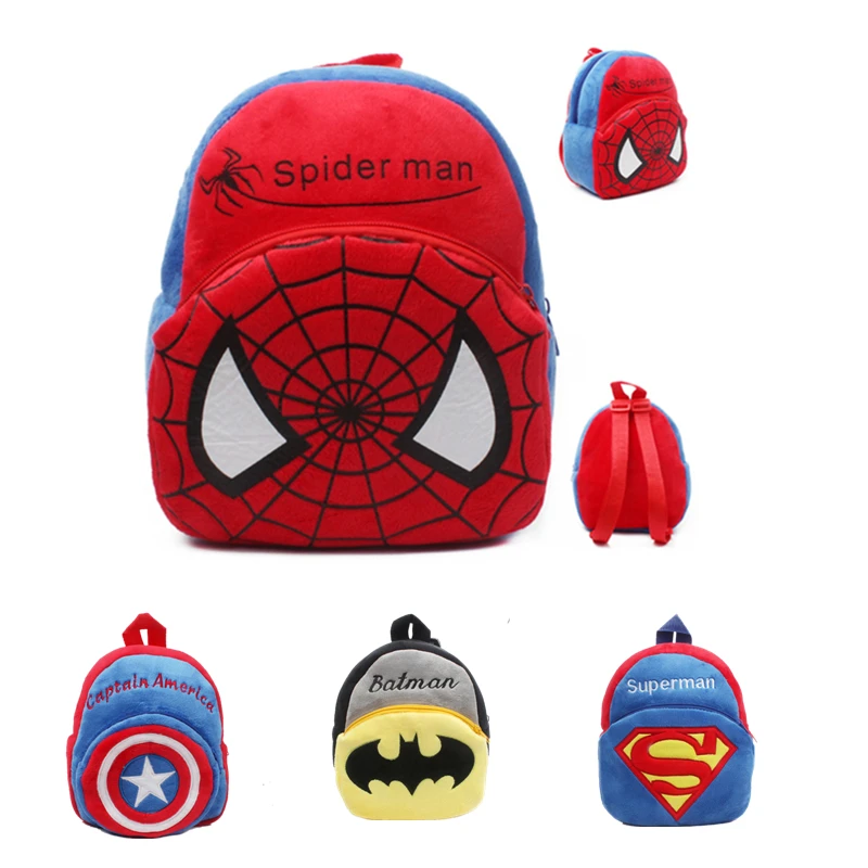 디즈니 미키 스티치 귀여운 만화 어린이 봉제 배낭 장난감, 미니 학교 가방, 어린이 선물, 소년 소녀 아기 학생 가방 지갑