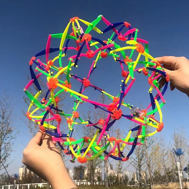 확장 공 장난감 아기 던지기 공 스트레칭 수축 비치 킥 공, 구체 장난감 감각 장난감, 어린이 퀴시 안티 스트레스