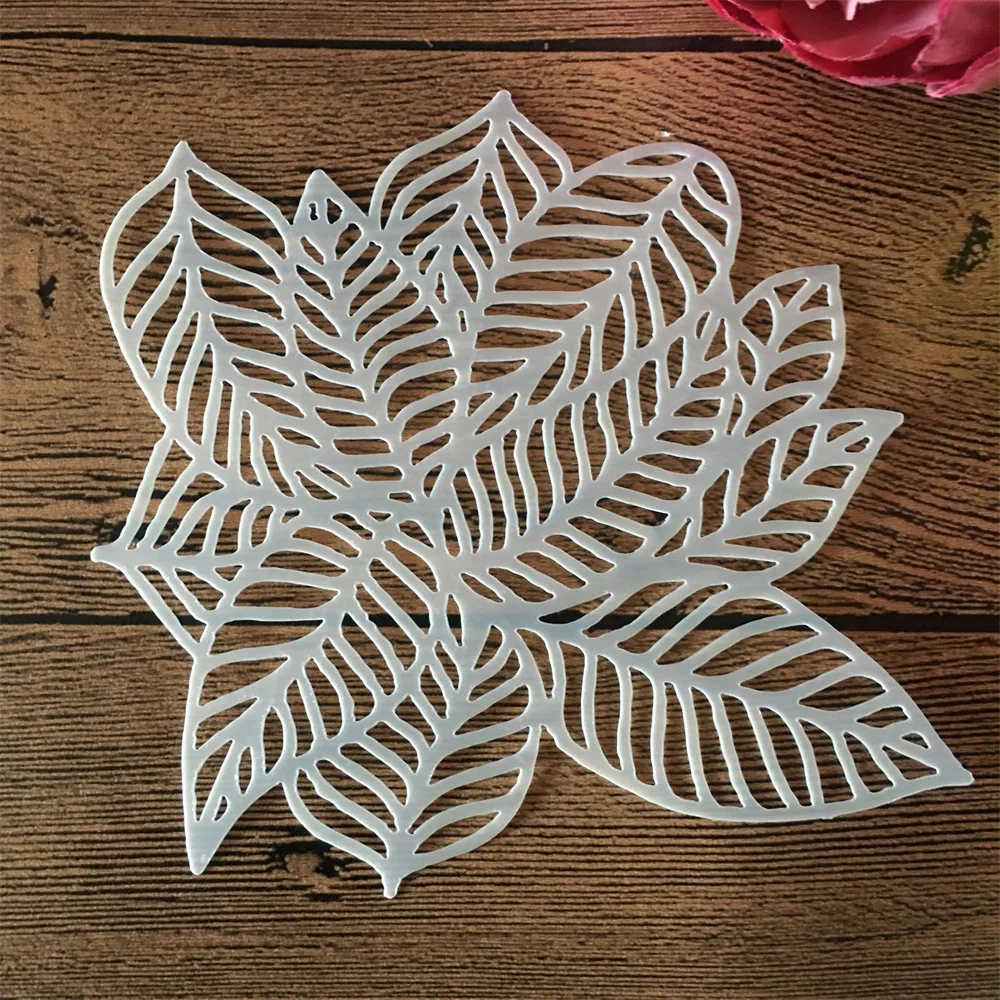 8 개/대 13x13cm 꽃 잎 장미 매화 DIY 레이어링 스텐실 페인팅 스크랩북 색칠 엠보싱 앨범 장식 템플릿