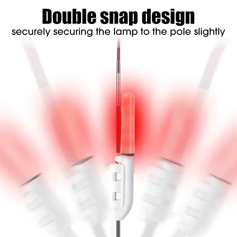 LED 전자 낚싯대 발광 스틱 라이트, 탈착식 방수 플로트 태클, 야간 태클, CR425 배터리 없는 플라스틱