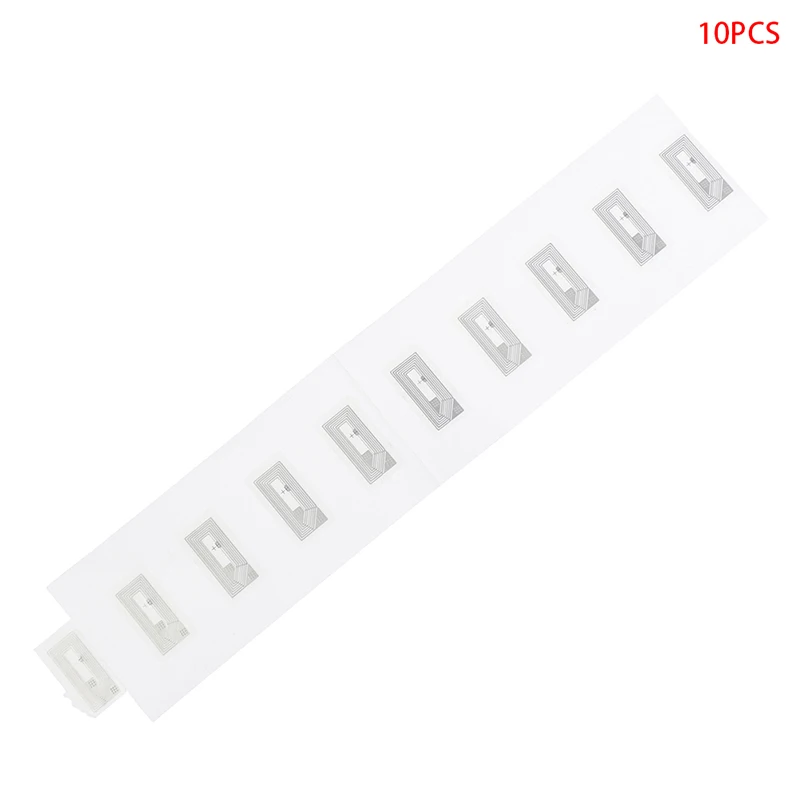 NFC 칩 Ntag213 스티커, 습식 인레이, 2*1cm, 13.56MHz RFID NTAG213 라벨 태그, 10 개 title=NFC 칩 Ntag213 스티커, 습식 인레이, 2*1cm, 13.56MHz RFID NTAG213 라벨 태그, 10 개