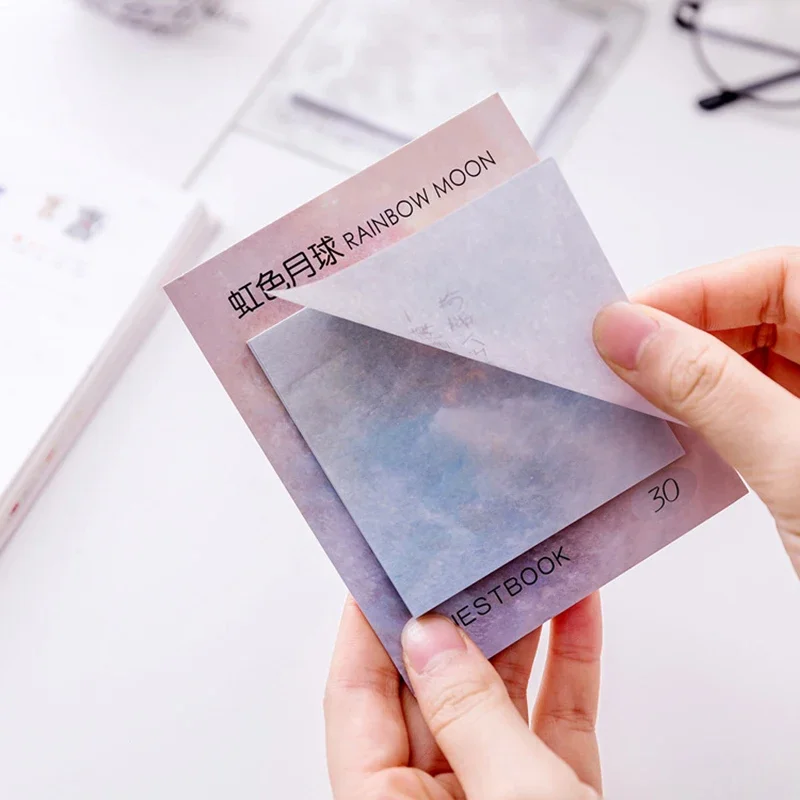 스티커 메모장, 노트북 행성 메모 스티커, 스크랩북 쓰기 문구, 학생 사무용품, 30 매