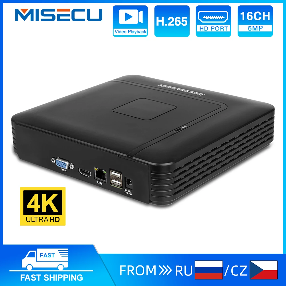 MISECU-H.265 + 미니 NVR 16CH 8MP 4K/5M/4M/3M/1080P 출력 IP 보안 카메라 키트, 비디오 레코더 모션 감지 P2P Onvif title=MISECU-H.265 + 미니 NVR 16CH 8MP 4K/5M/4M/3M/1080P 출력 IP 보안 카메라 키트, 비디오 레코더 모션 감지 P2P Onvif 