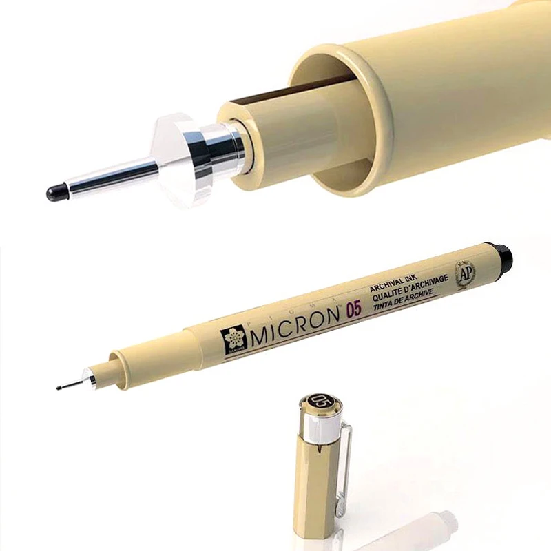 피그먼트 라이너 피그마 펜 파인 라인 스케치 마커, 다양한 팁, 블랙 파인라이너 스타일링, 드로잉 펜, Copic 공급업체, 1 3 개