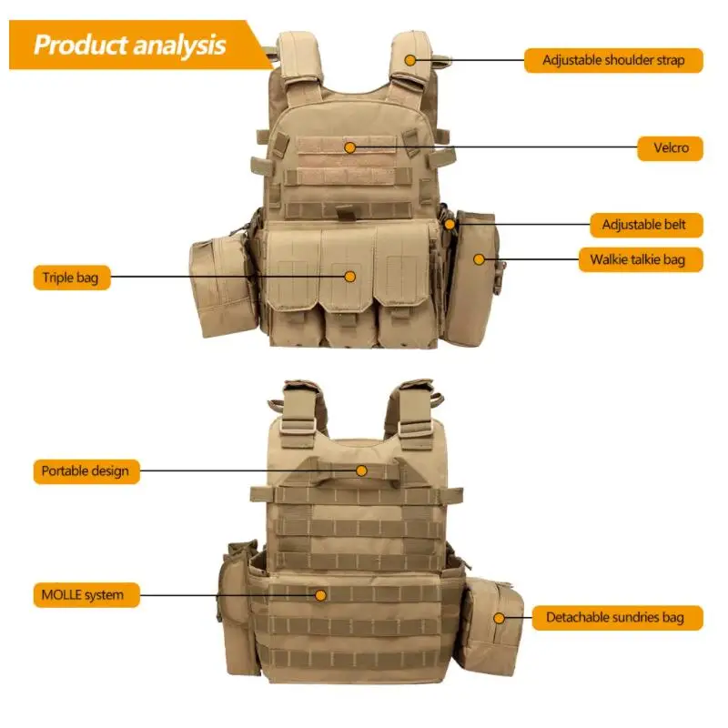 6094 군사 전술 조끼 바디 아머 전투 육군 CS 기어 헌팅 플레이트 캐리어 에어 소프트 액세서리 워게임 파우치 몰 조끼