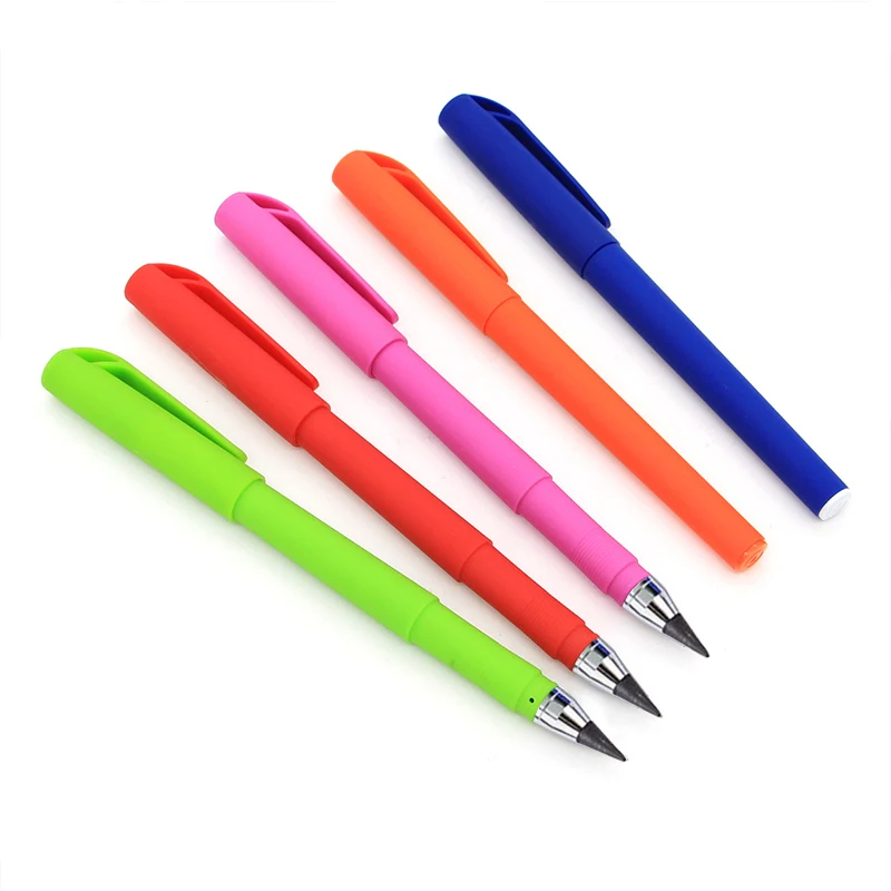 영원한 연필 인피니트 북 1 펜, 12 색 HB 교체 세트, 지워지는 잉크 프리 학생 드로잉 아트 연필, 학교 용품