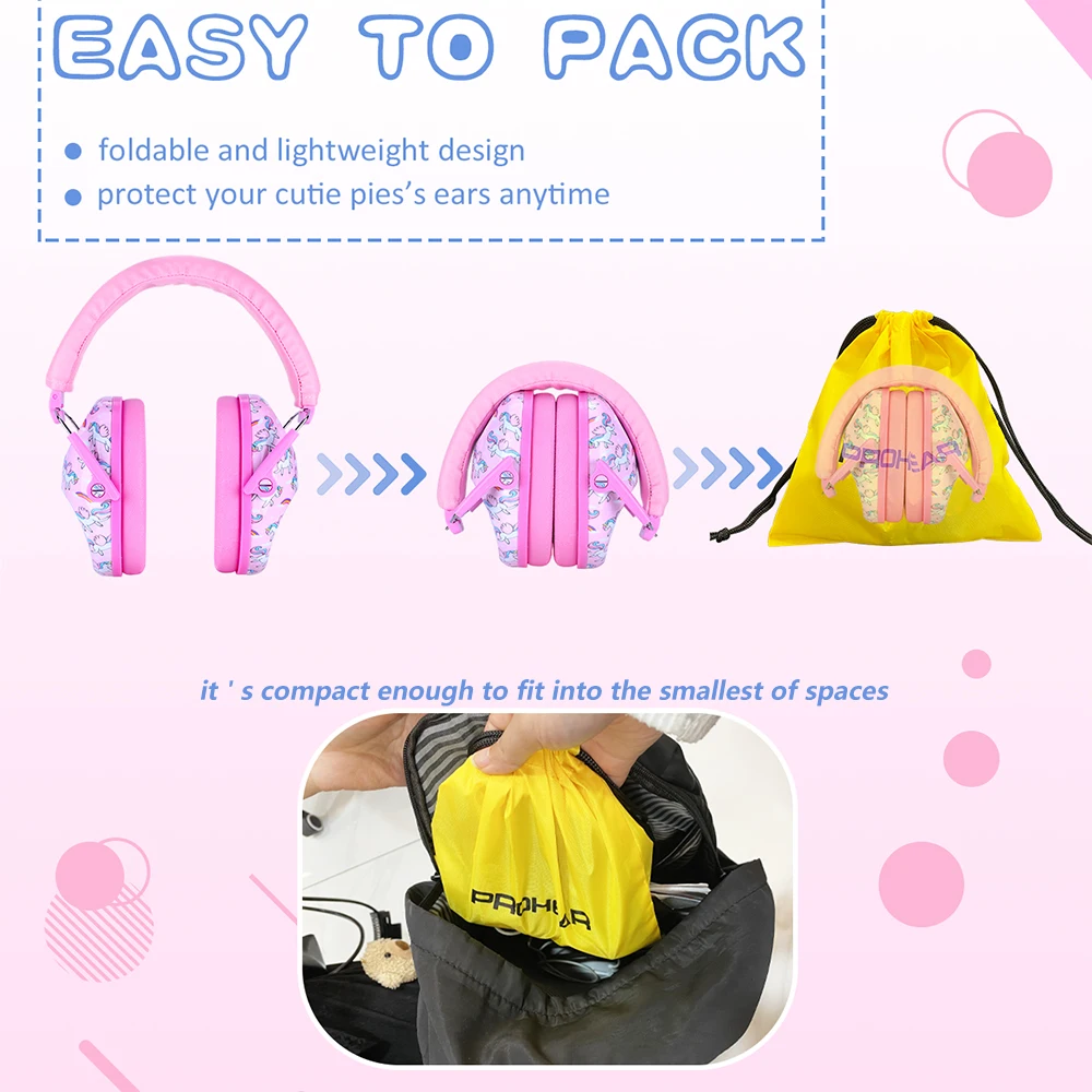 ZOHAN 어린이용 청각 안전 보호 귀마개, 수동 소음 차단, NNR 25dB, 유아 독서 및 수면