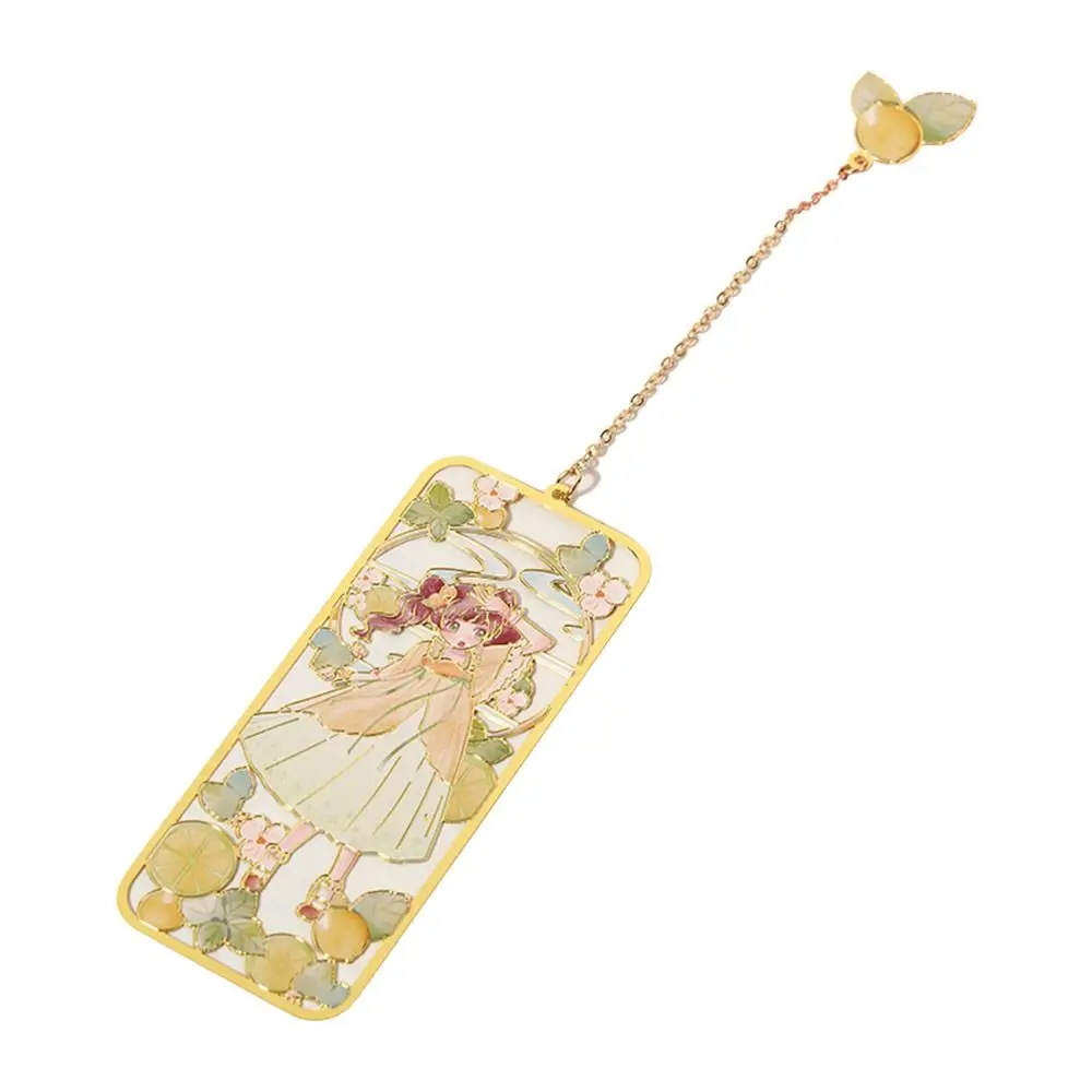 귀여운 바람 황동 북마크 금속 술 북마크 중국 스타일 페이지 표시 문구 마크, 만화 졸업 선물